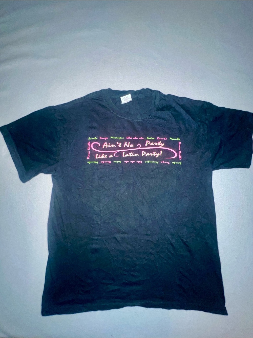 Vintage Gildan Latin Party #1 Fan Graphic T-Shirt Men's Medium